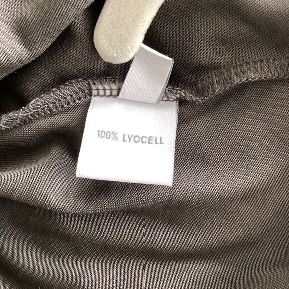 Grey Sleeveless Mock Wrap Jersey Dress - Picture 7 of 8